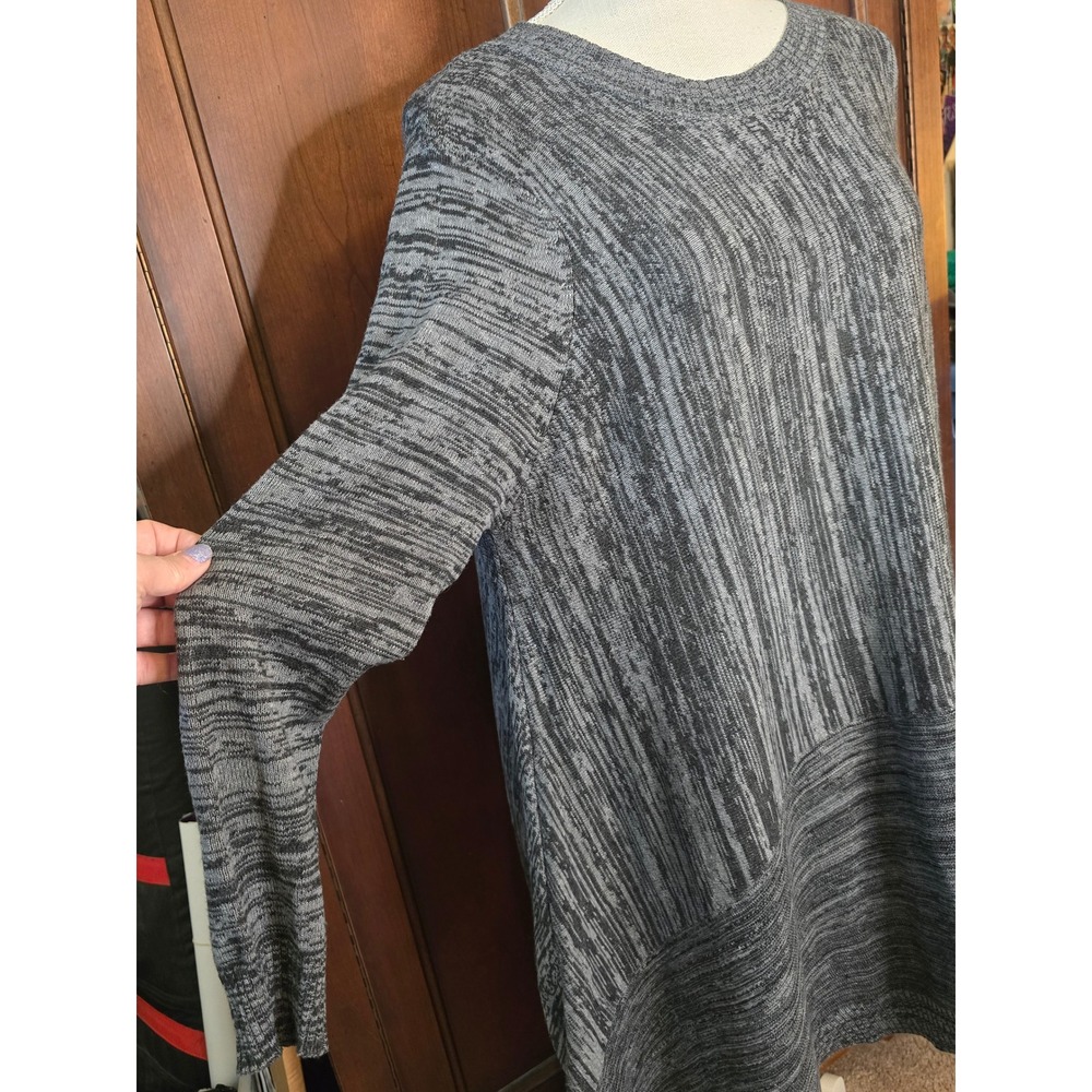 P. Luca Milano Lagenlook Layered Asymmetrical Sharkbite Tunic Sweater L/XL - Picture 5 of 10